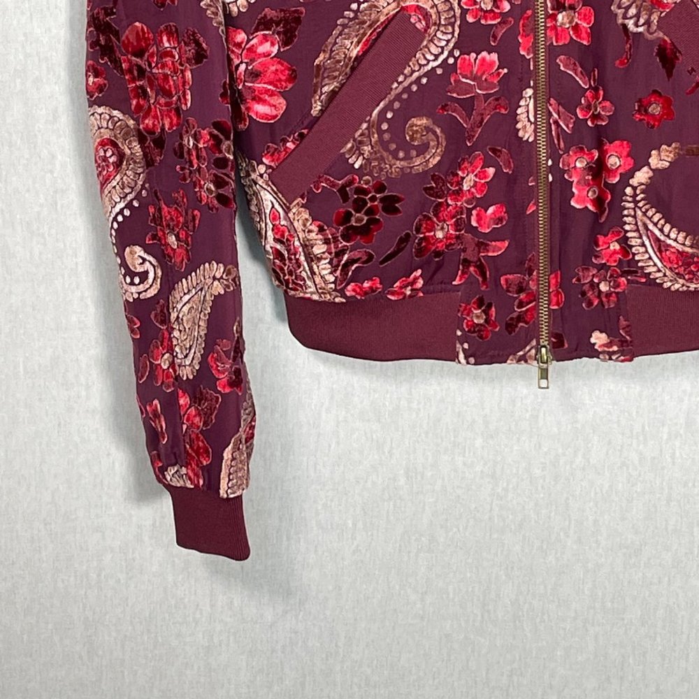 KAS of New York  Velvet burnout bomber jacket - Picture 3 of 13